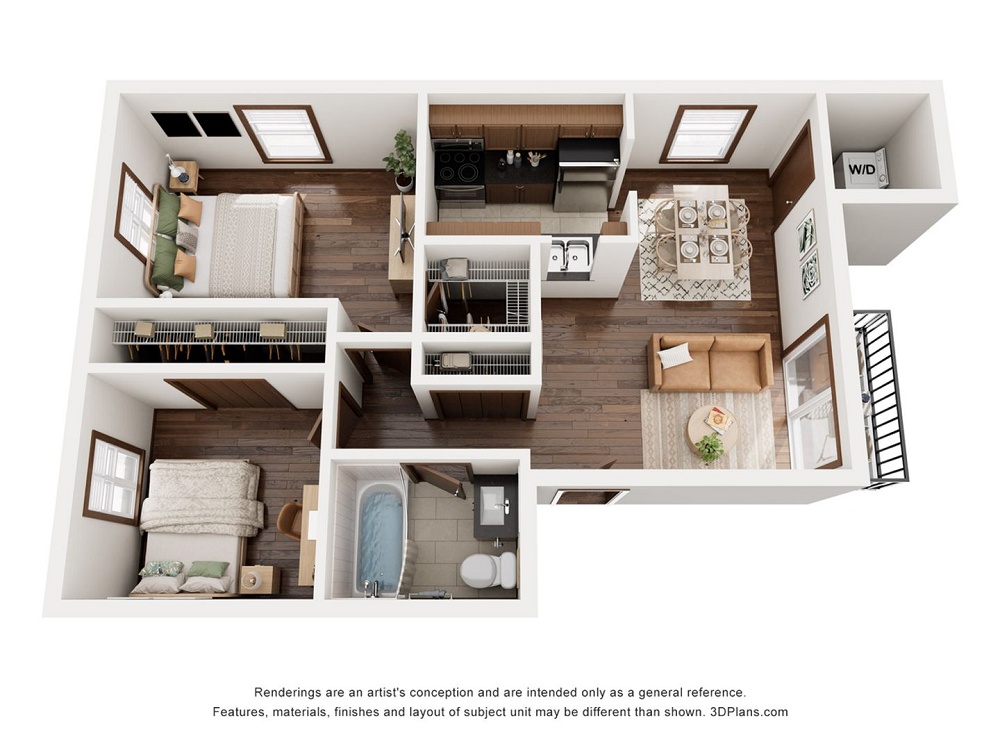 Furnished 2 Bedroom / 1 Bath