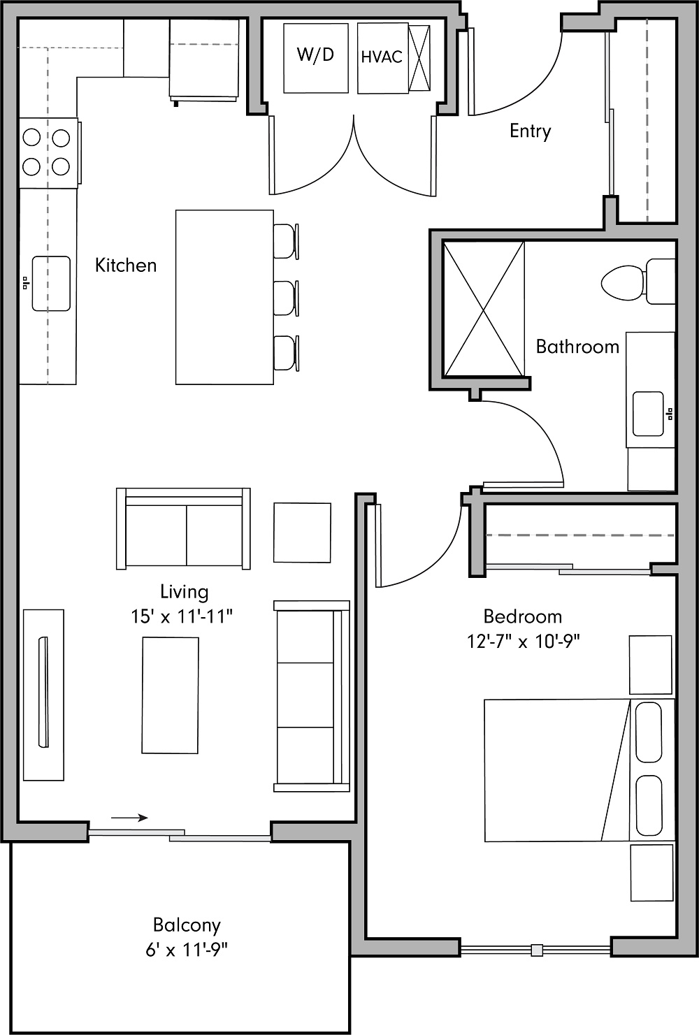 Apts 215, 219, 223, 233, 315, 319, 327, 333, 415, 419, 427, 433, 515, 519, 523, 533, 615, 619, 623, 633