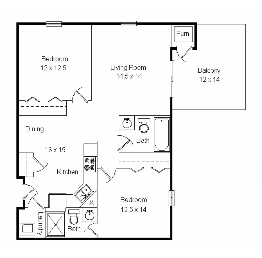 2 Bedroom