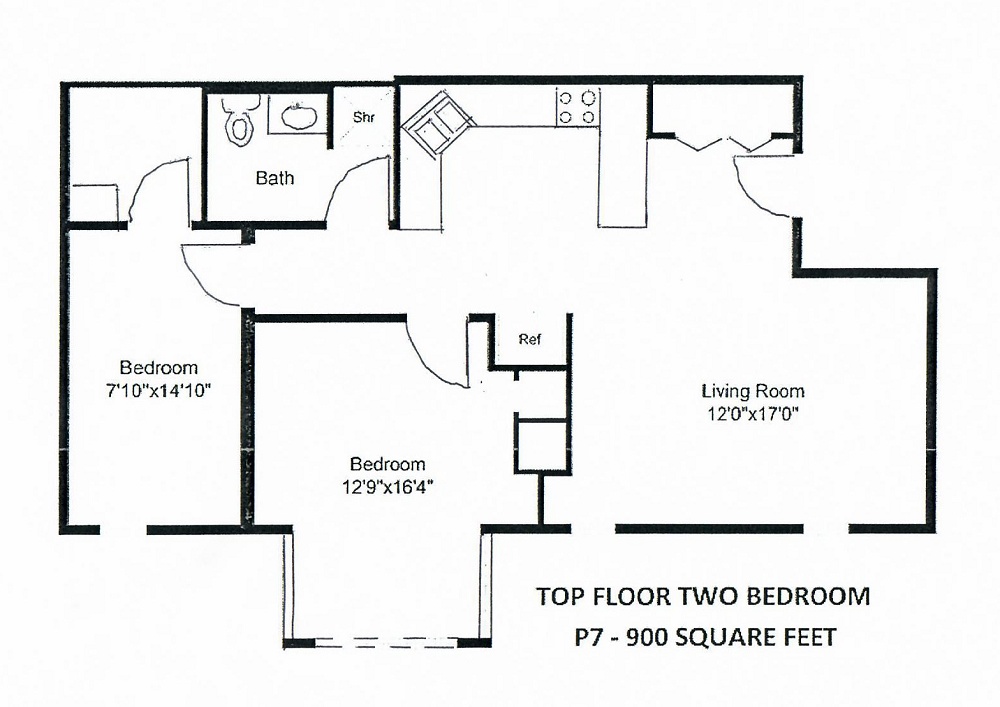 2 Bedroom Remodeled Penthouse