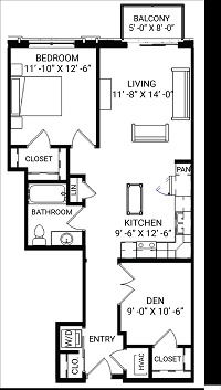 1 Bedroom + Den