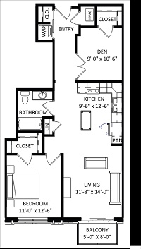 1 Bedroom + Den