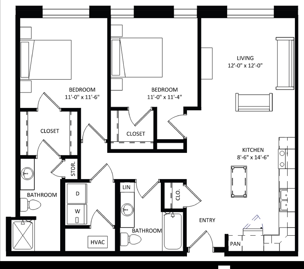 2 Bedroom