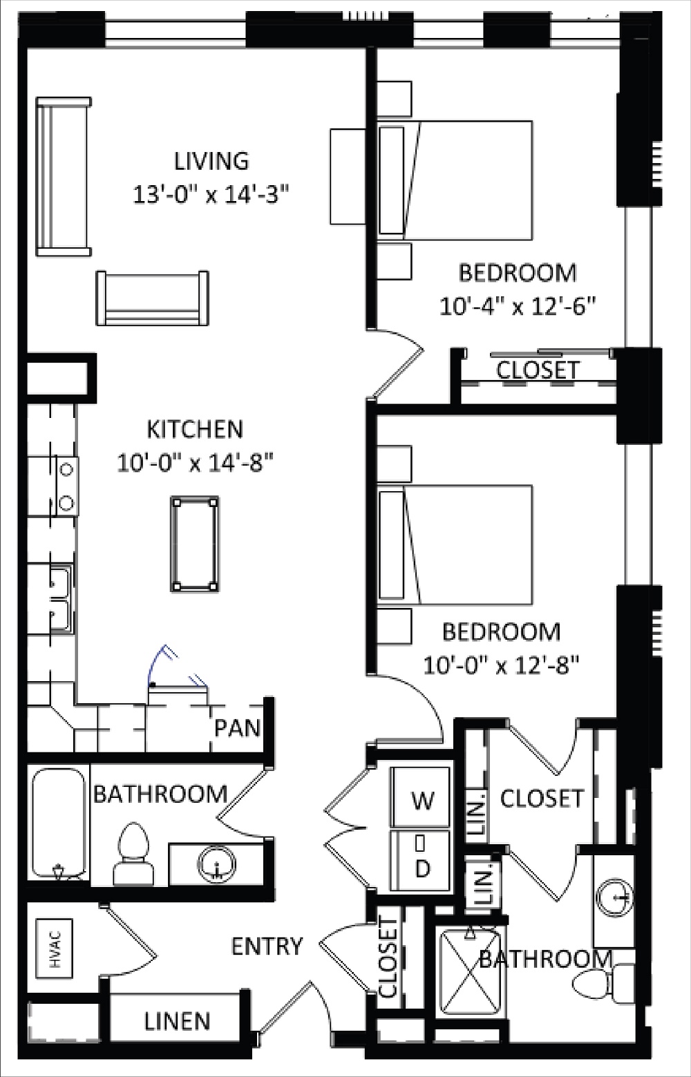 2 Bedroom