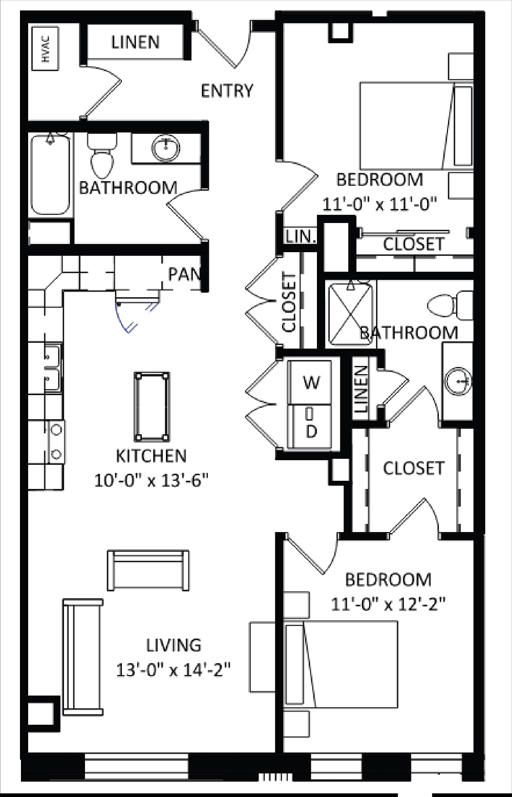 2 Bedroom
