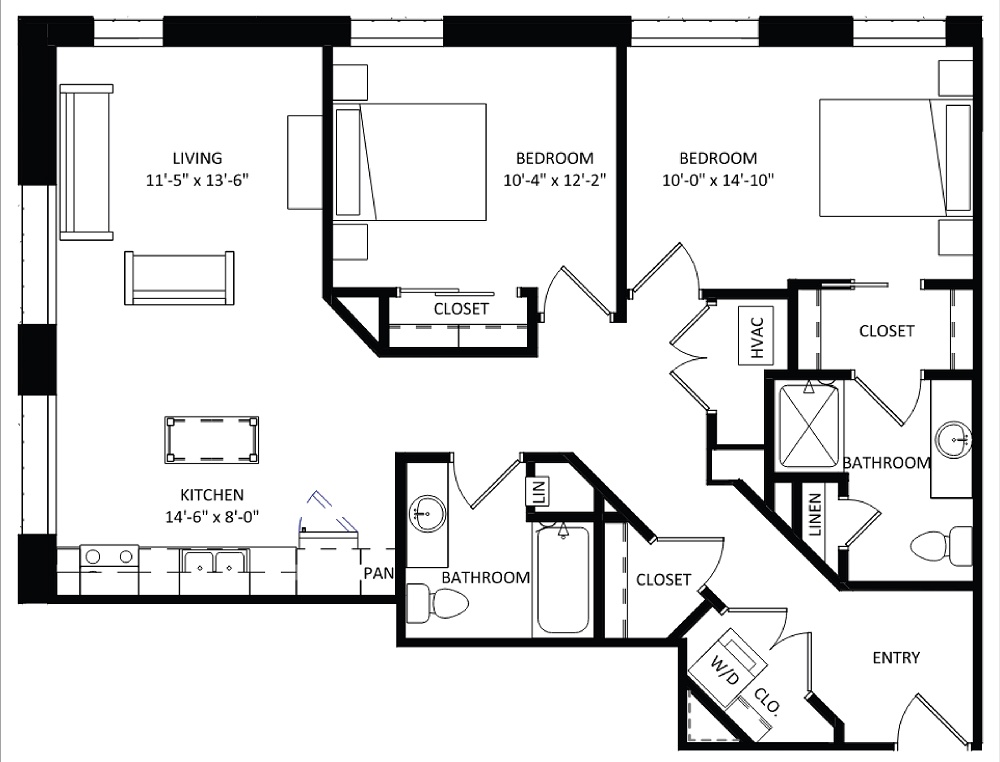 2 Bedroom