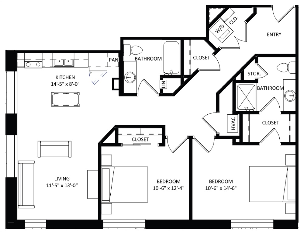 2 Bedroom