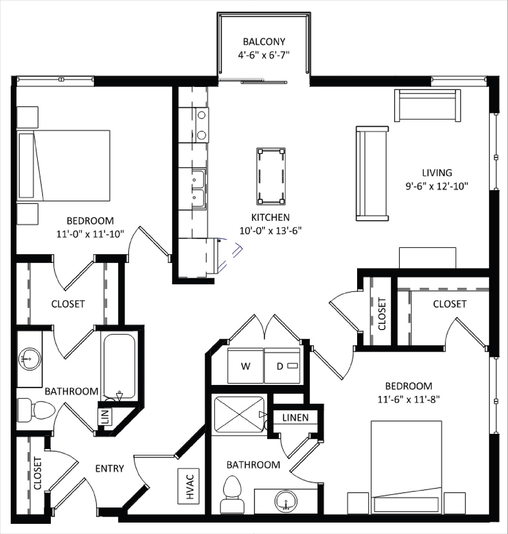 2 Bedroom