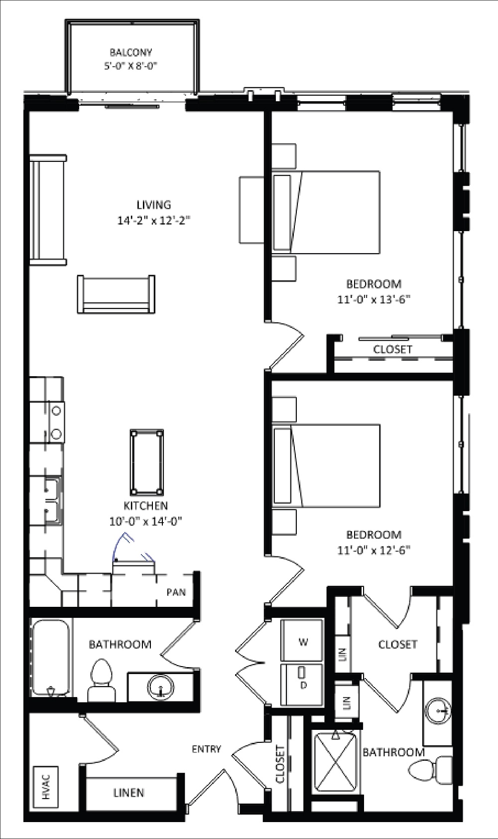 2 Bedroom