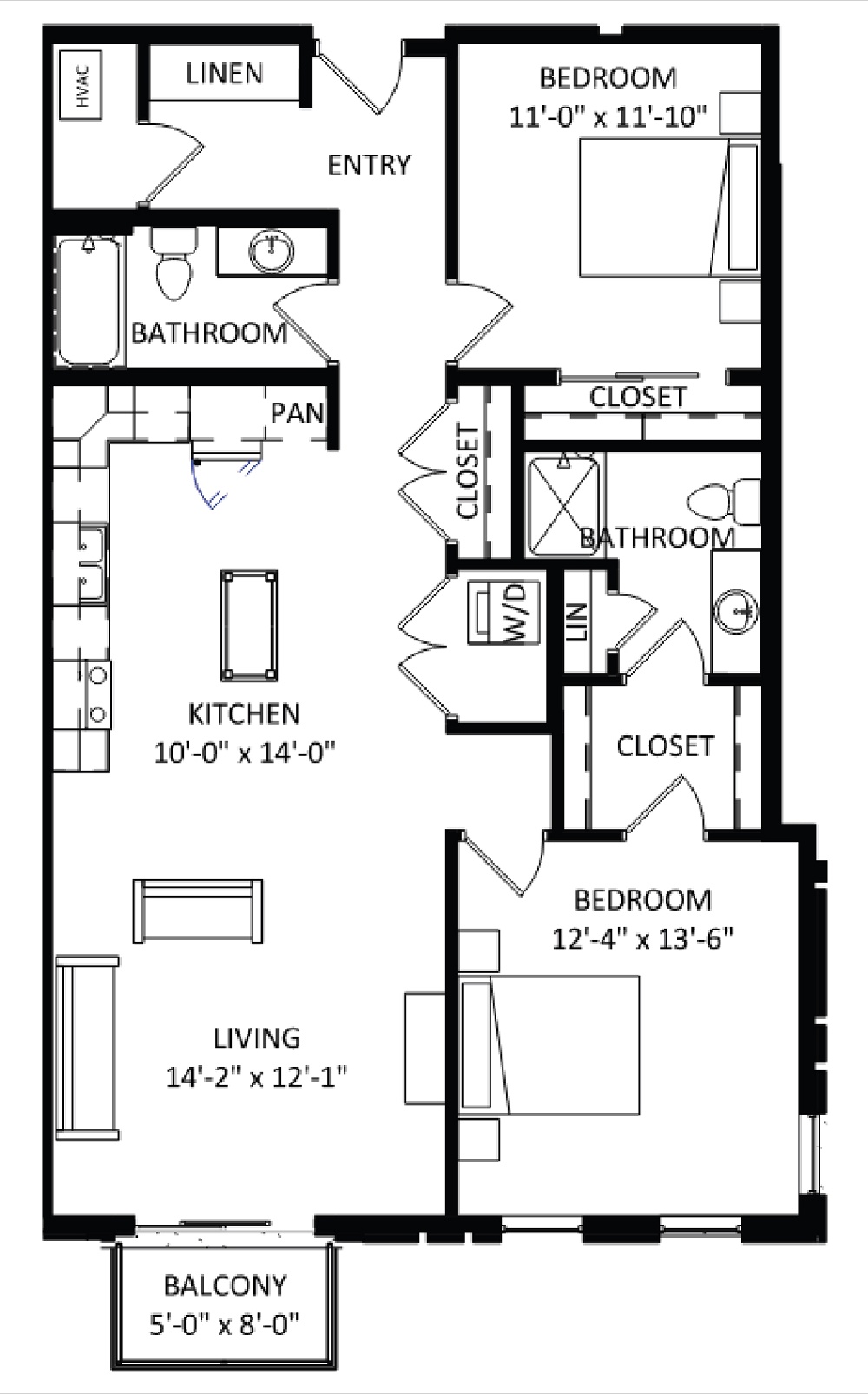 2 Bedroom