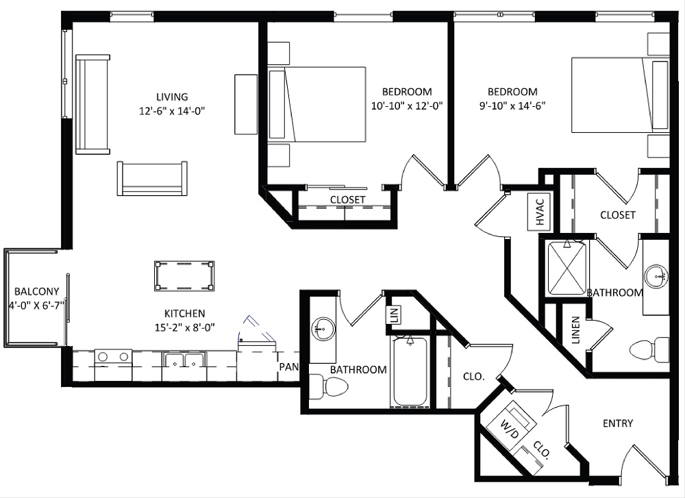 2 Bedroom
