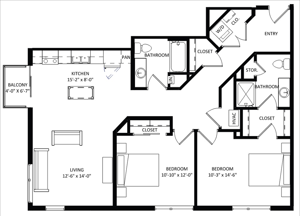 2 Bedroom