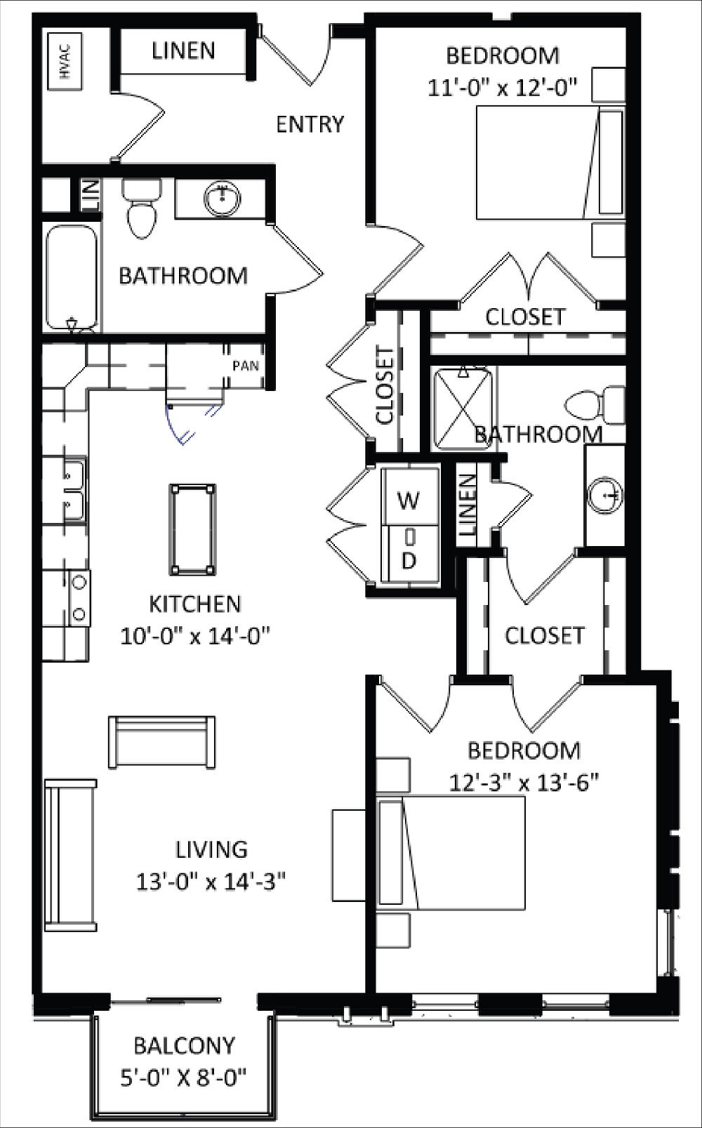 2 Bedroom