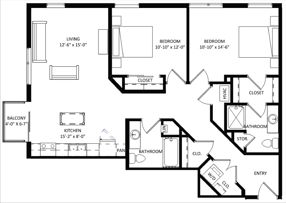 2 Bedroom