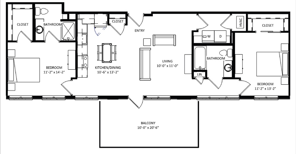 2 Bedroom