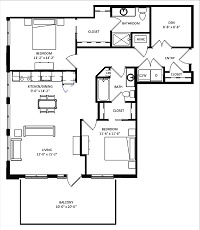 2 Bedroom + Den