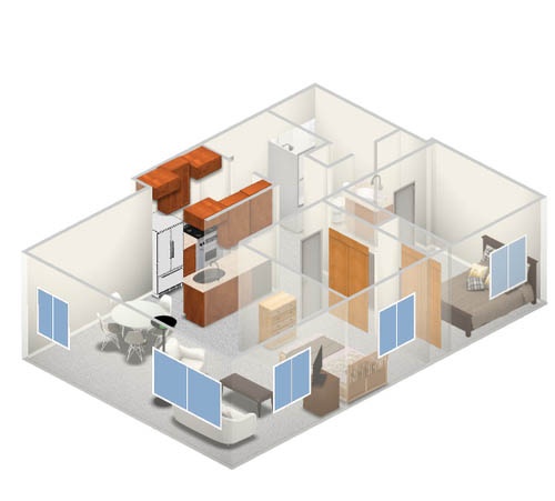 1 Bedroom + Den