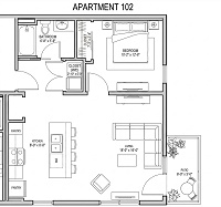 1 Bedroom (1st Floor)