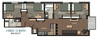 4 Bedroom / 2 Bath