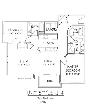 2 Bedroom / 2 Bath