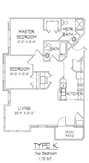 2 Bedroom / 2 Bath Penthouse