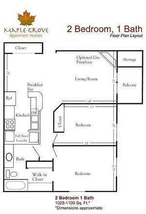 2 Bedroom Ranch