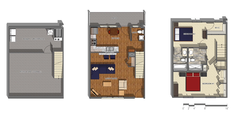 2 Bedroom Townhome