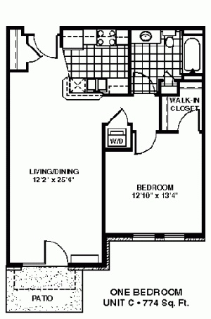 1 Bedroom / 1 Bath