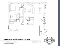 2 Bedroom / 2 Baths (Lofts)