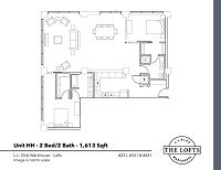 2 Bedroom / 2 Baths (Lofts)