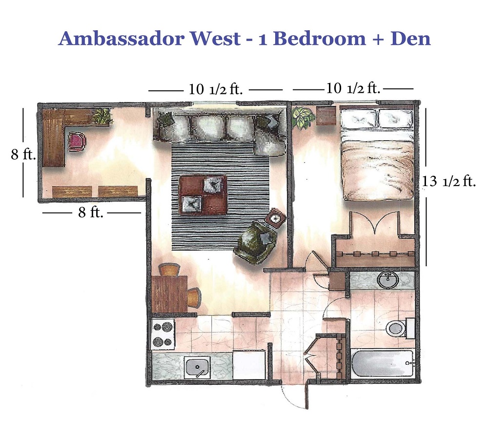 1 Bedroom + Den