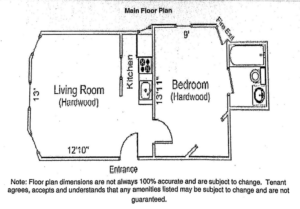 1 Bedroom / 1 Bath