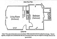 1 Bedroom / 1 Bath