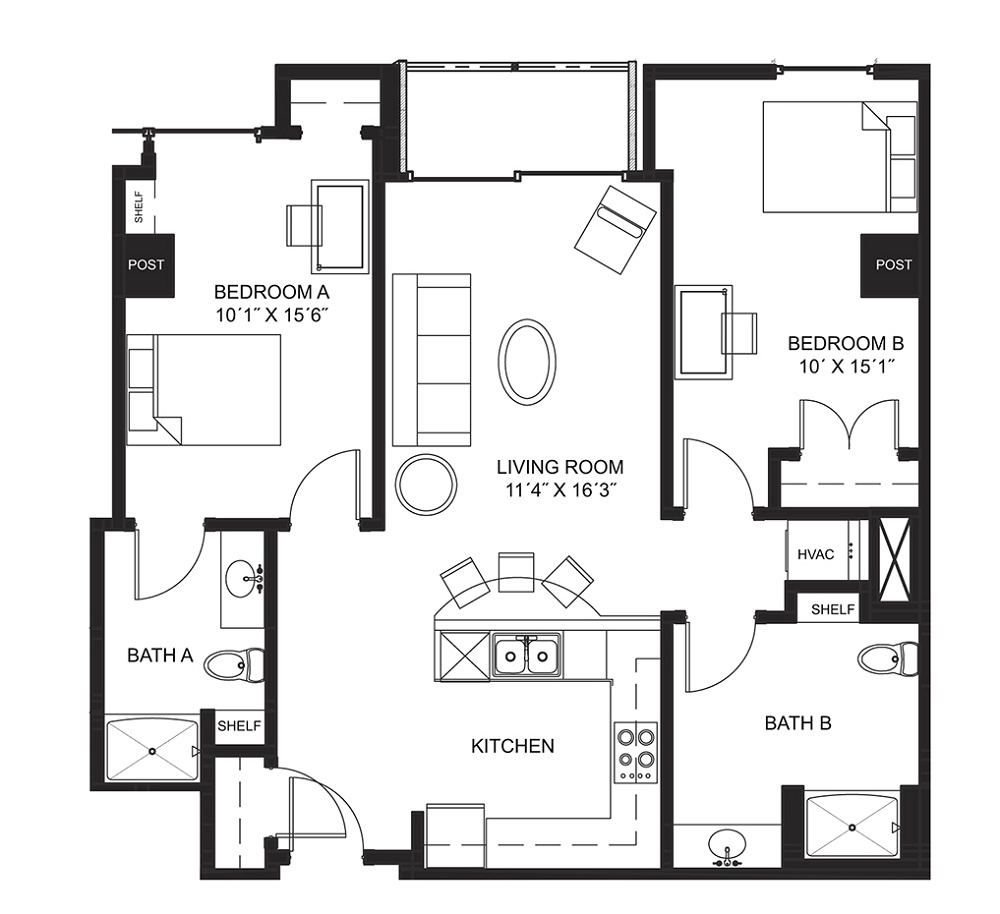 2 Bedroom