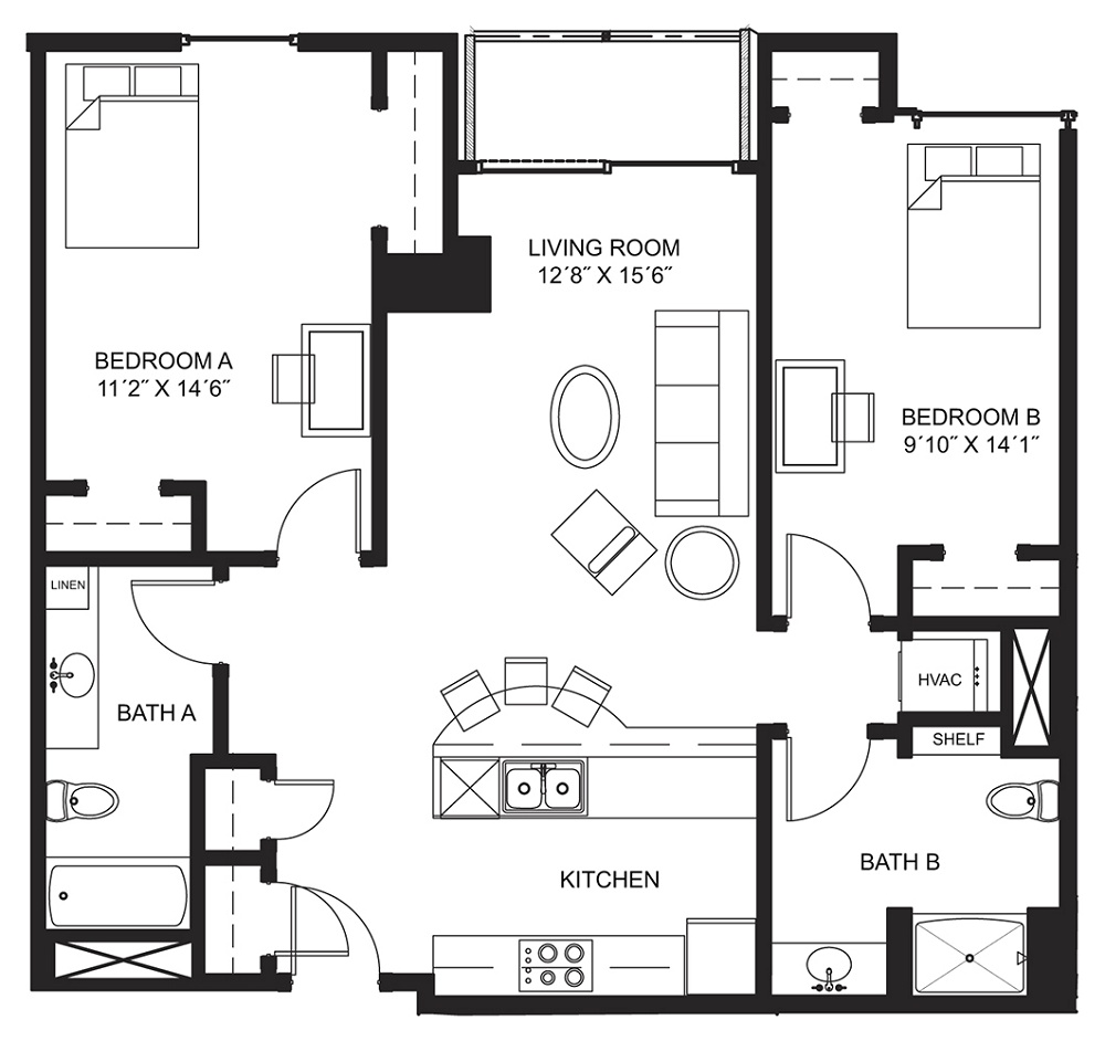2 Bedroom