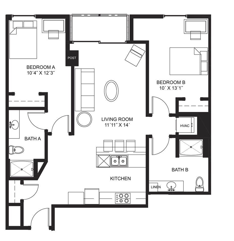 2 Bedroom