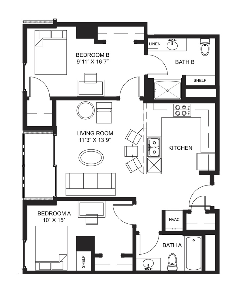 2 Bedroom