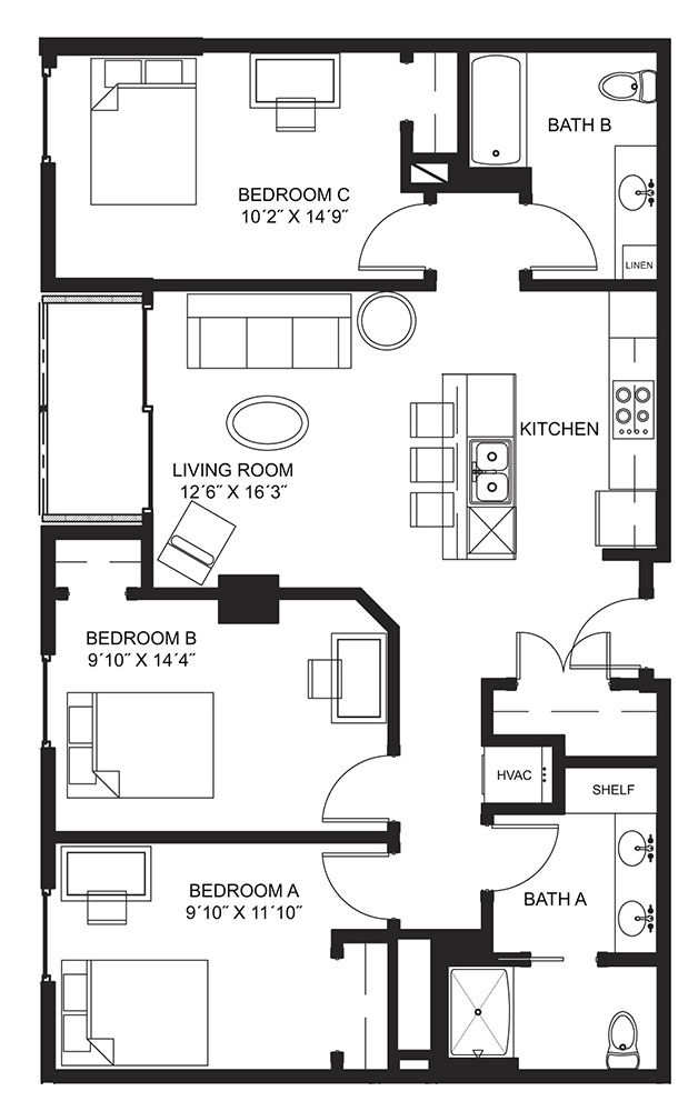 3 Bedroom