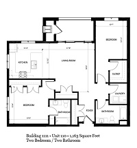 2 Bedroom / 2 Bath