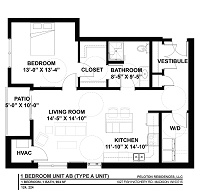 1 Bedroom / 1 Bath