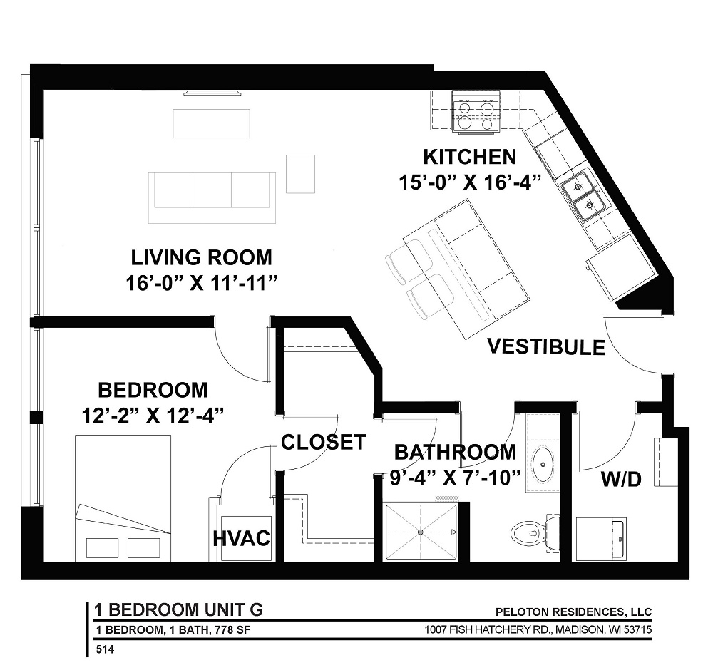 1 Bedroom / 1 Bath
