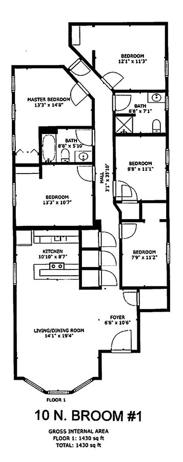 5 Bedroom / 2 Bath