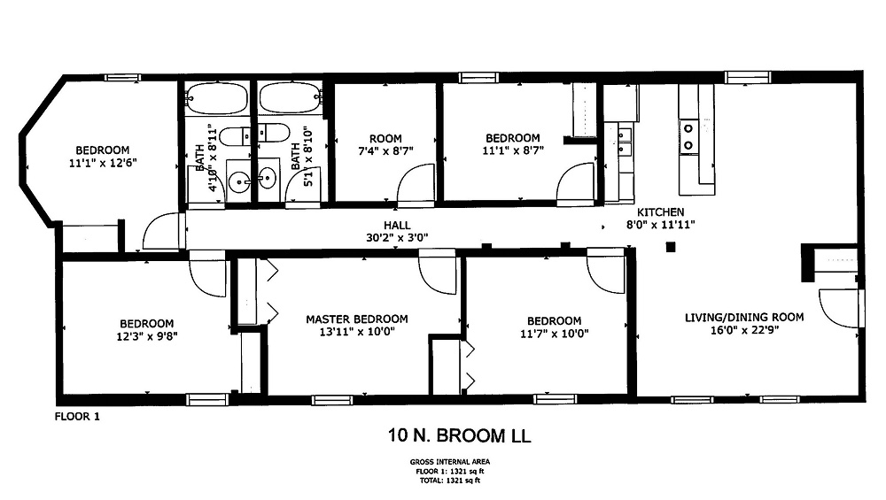 5 Bedroom / 2 Bath