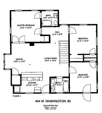 3 Bedrooms / 2 Baths