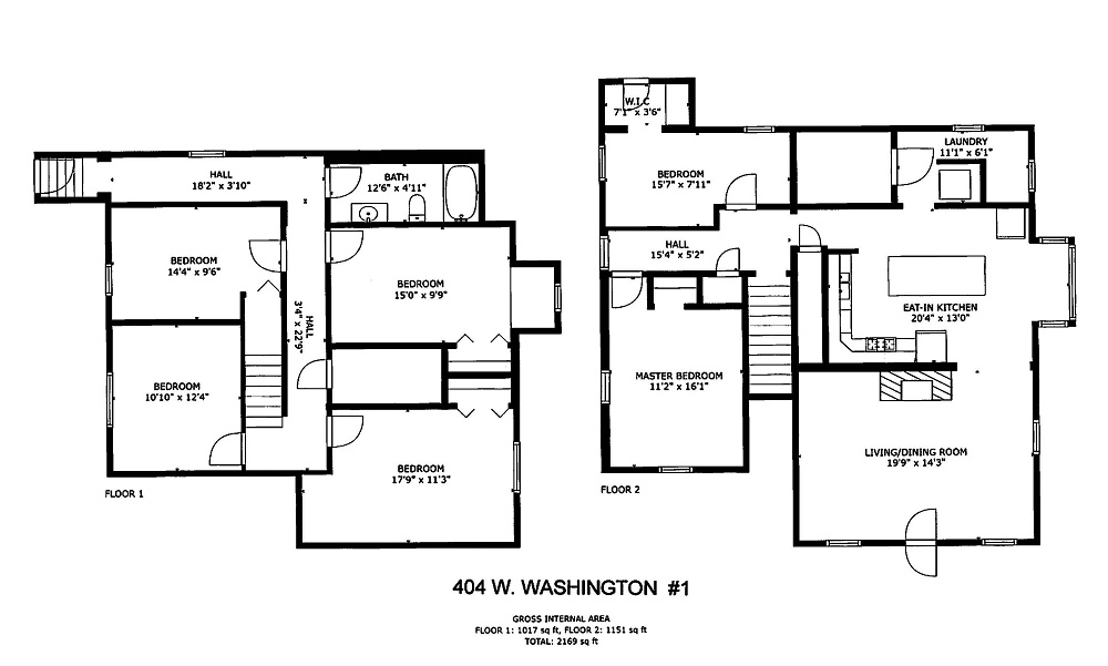 6 Bedrooms / 2 Baths