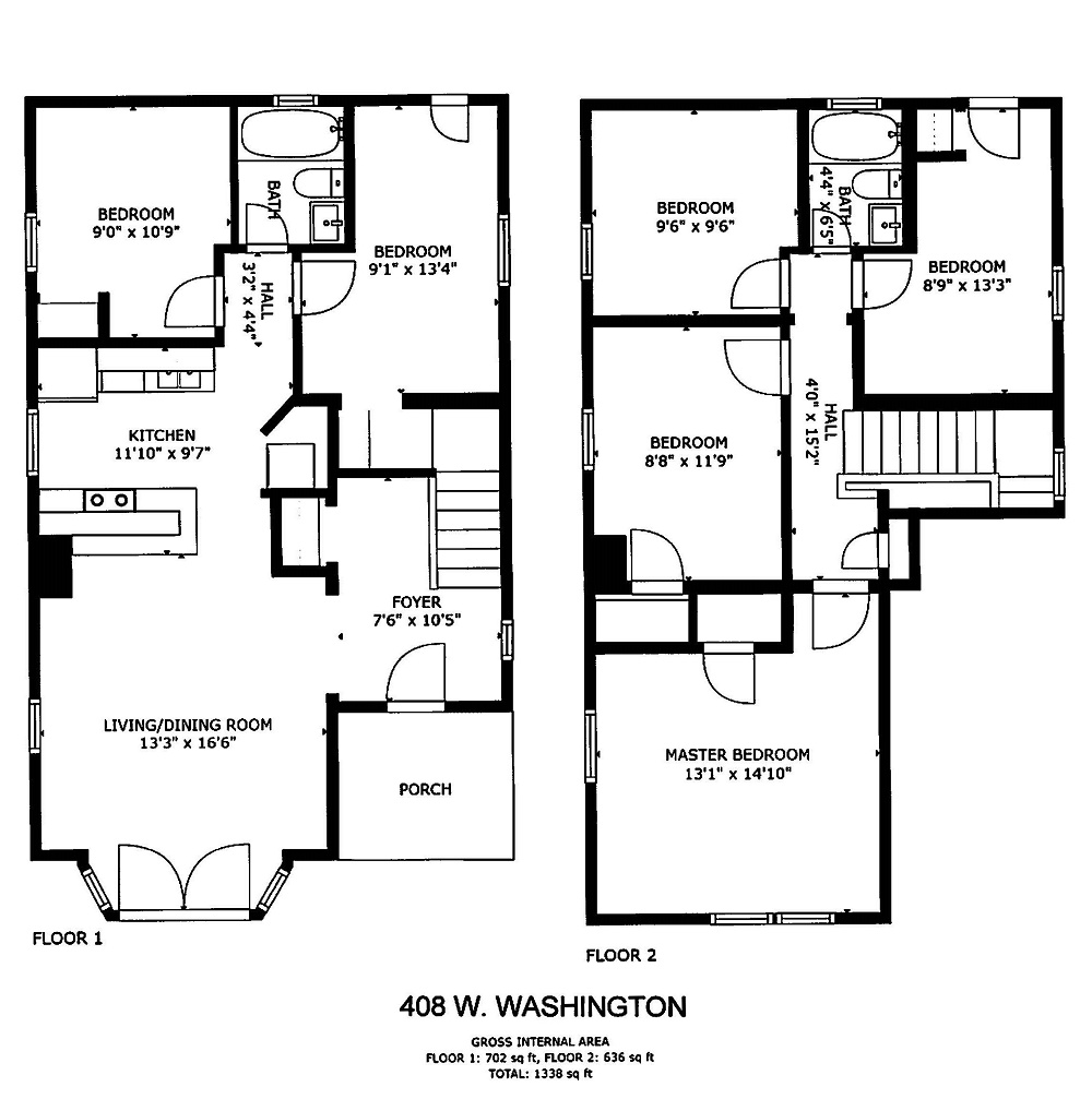 6 Bedroom / 2 Baths