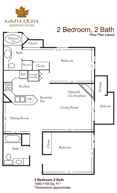 2 Bedroom Ranch
