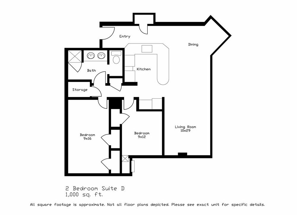 2 Bedroom with Dinette