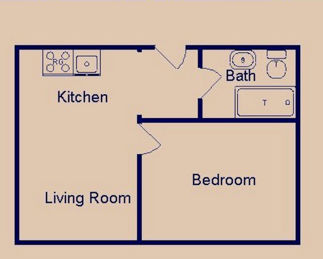 1 Bedroom / 1 Bath