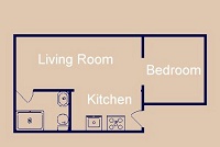 1 Bedroom / 1 Bath